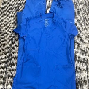 XXS bright blue scrubs